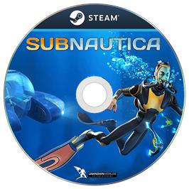 Cartridge artwork for Subnautica on the Microsoft Windows.