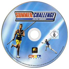 Cartridge artwork for Summer Challenge - Athletics Tournament on the Microsoft Windows.