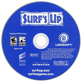 Cartridge artwork for Surf's Up on the Microsoft Windows.