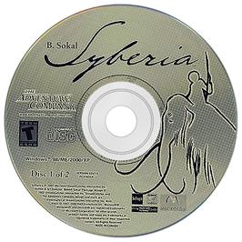 Cartridge artwork for Syberia on the Microsoft Windows.