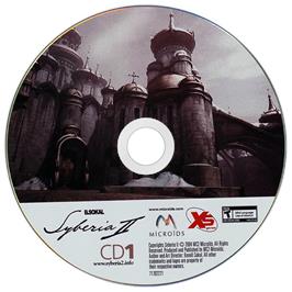 Cartridge artwork for Syberia 2 on the Microsoft Windows.