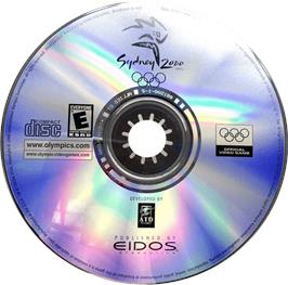 Cartridge artwork for Sydney 2000 on the Microsoft Windows.