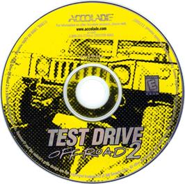 Cartridge artwork for Test Drive - Off-Road 2 on the Microsoft Windows.
