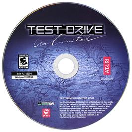 Cartridge artwork for Test Drive Unlimited on the Microsoft Windows.