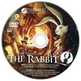 Cartridge artwork for The Night of the Rabbit on the Microsoft Windows.