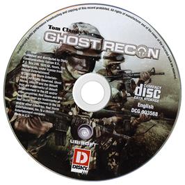 Cartridge artwork for Tom Clancy's Ghost Recon on the Microsoft Windows.