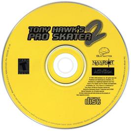 Cartridge artwork for Tony Hawk's Pro Skater 2 on the Microsoft Windows.