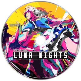 Cartridge artwork for Touhou Luna Nights on the Microsoft Windows.