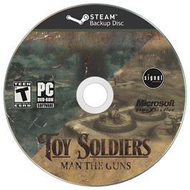 Cartridge artwork for Toy Soldiers on the Microsoft Windows.
