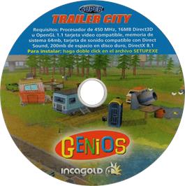Cartridge artwork for Trailer Park Tycoon on the Microsoft Windows.