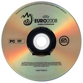 Cartridge artwork for UEFA Euro 2008 on the Microsoft Windows.