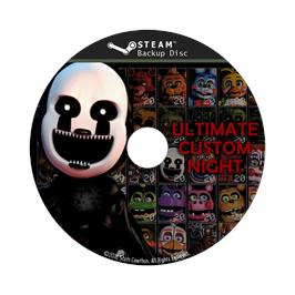 Cartridge artwork for Ultimate Custom Night on the Microsoft Windows.