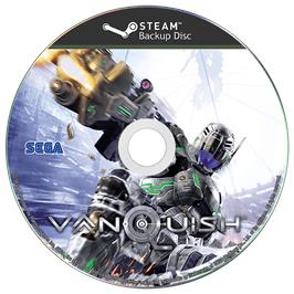 Cartridge artwork for Vanquish on the Microsoft Windows.