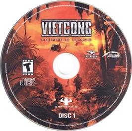 Cartridge artwork for Vietcong - Purple Haze on the Microsoft Windows.