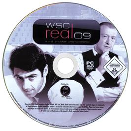 Cartridge artwork for WSC Real 09 - World Snooker Championship on the Microsoft Windows.