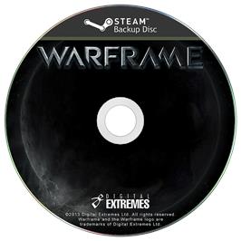 Cartridge artwork for Warframe on the Microsoft Windows.