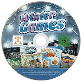 Cartridge artwork for Winter Games on the Microsoft Windows.