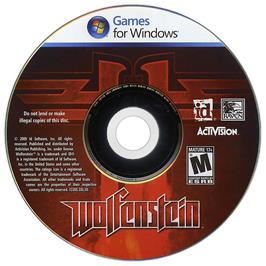 Cartridge artwork for Wolfenstein on the Microsoft Windows.