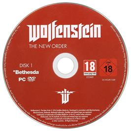 Cartridge artwork for Wolfenstein - The New Order (Occupied Edition) on the Microsoft Windows.