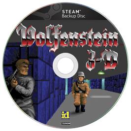 Cartridge artwork for Wolfenstein 3d on the Microsoft Windows.