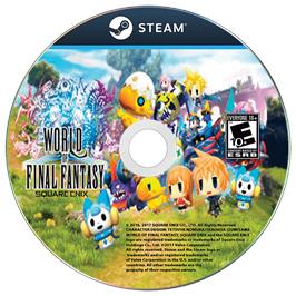 Cartridge artwork for World of Final Fantasy on the Microsoft Windows.