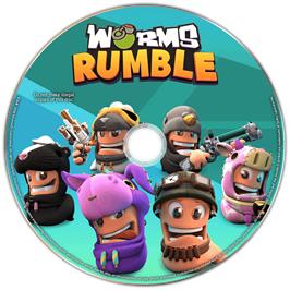 Cartridge artwork for Worms Rumble on the Microsoft Windows.