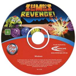 Cartridge artwork for Zuma's Revenge! on the Microsoft Windows.