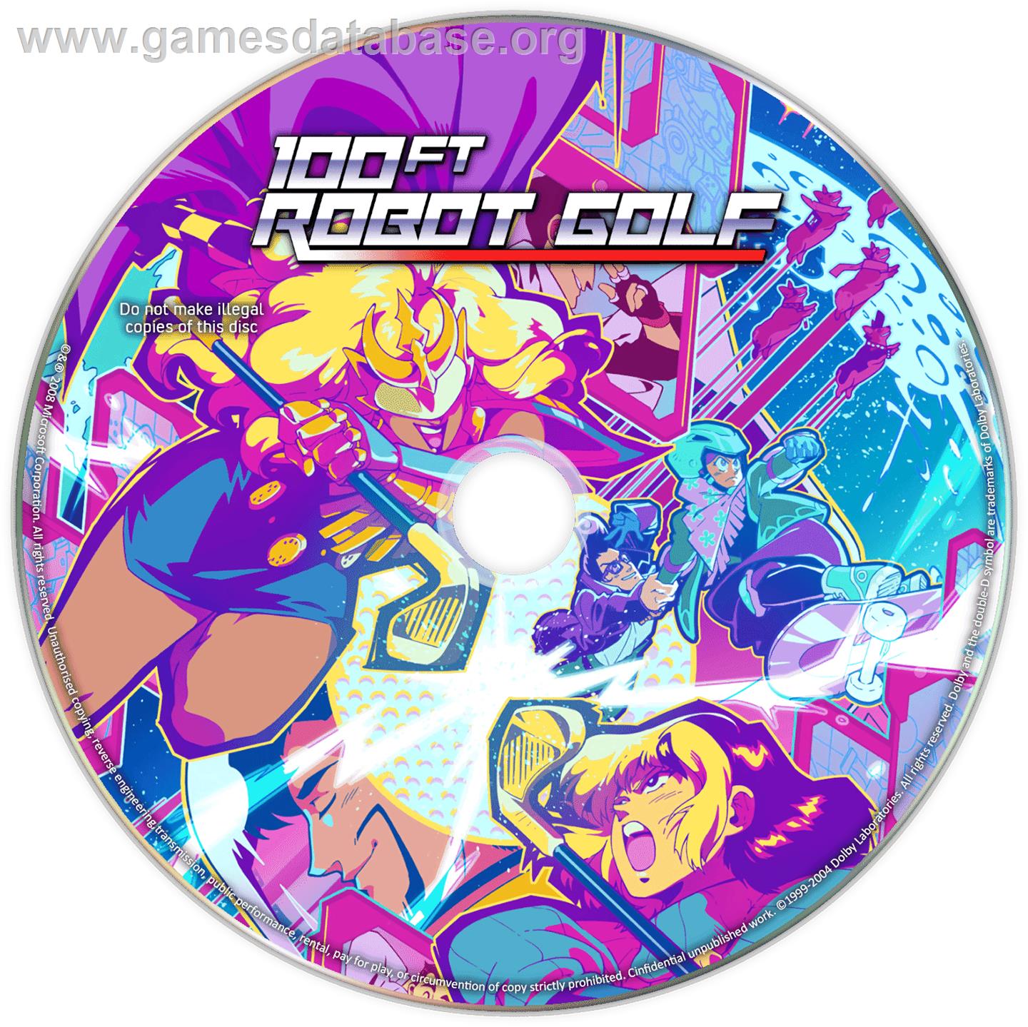 100ft Robot Golf - Microsoft Windows - Artwork - Cartridge