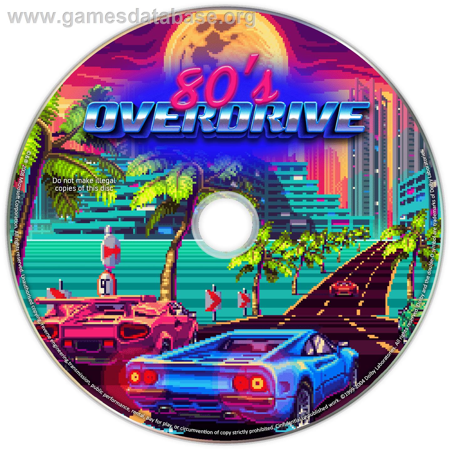 80's Overdrive - Microsoft Windows - Artwork - Cartridge