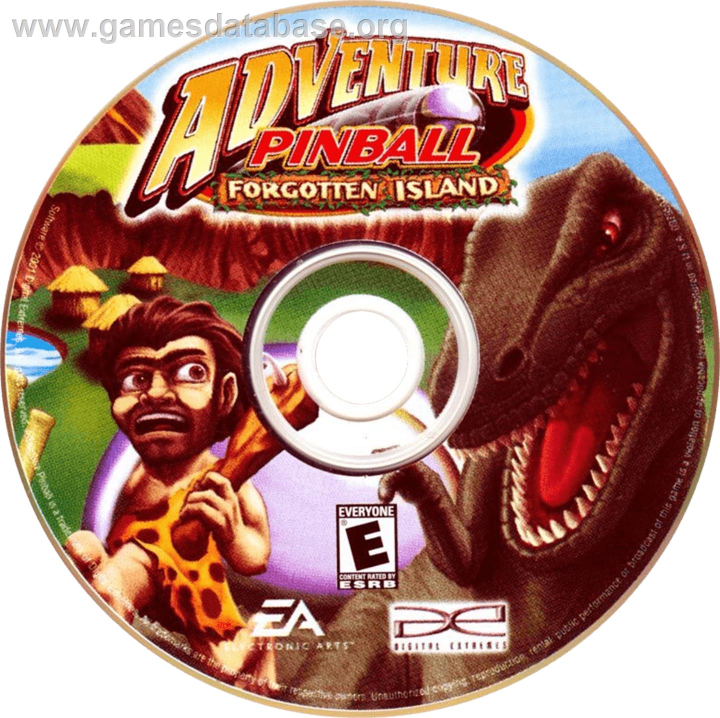 Adventure Pinball - Forgotten Island - Microsoft Windows - Artwork - Cartridge
