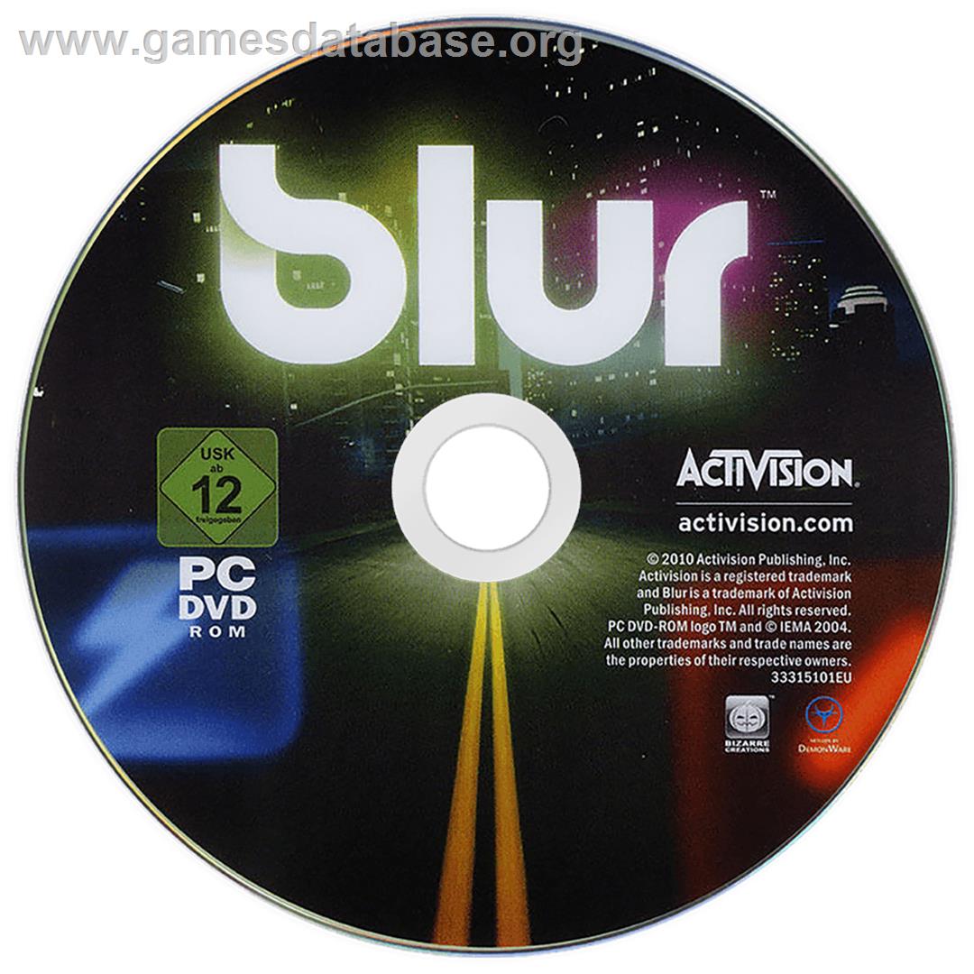 Blur - Microsoft Windows - Artwork - Cartridge