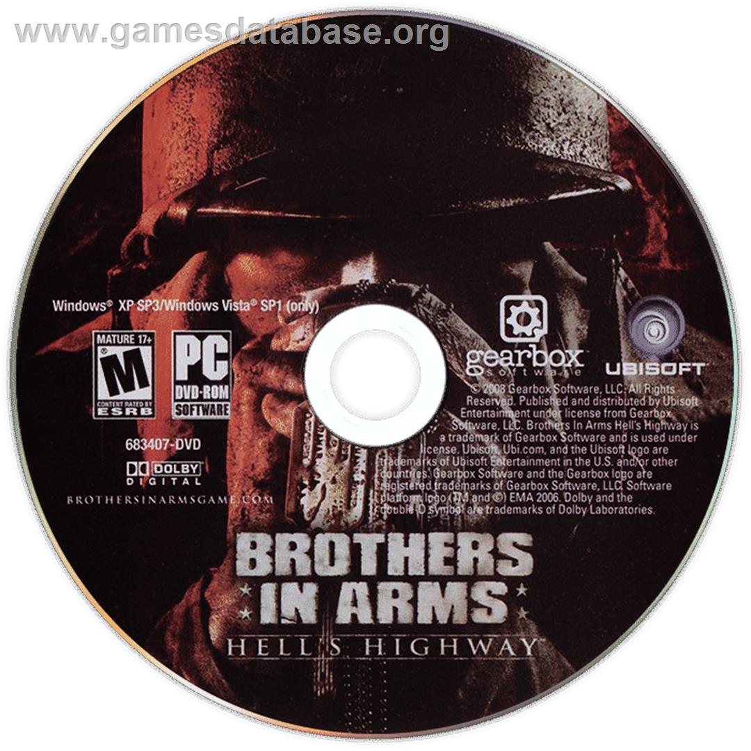 Brothers in Arms - Hell's Highway (Limited Edition) - Microsoft Windows - Artwork - Cartridge