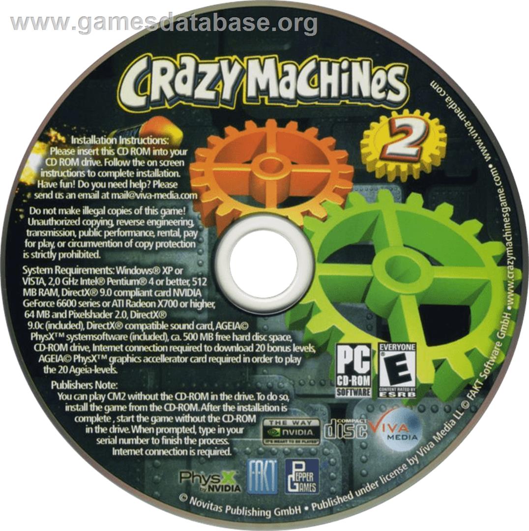 Crazy Machines 2 - Microsoft Windows - Artwork - Cartridge
