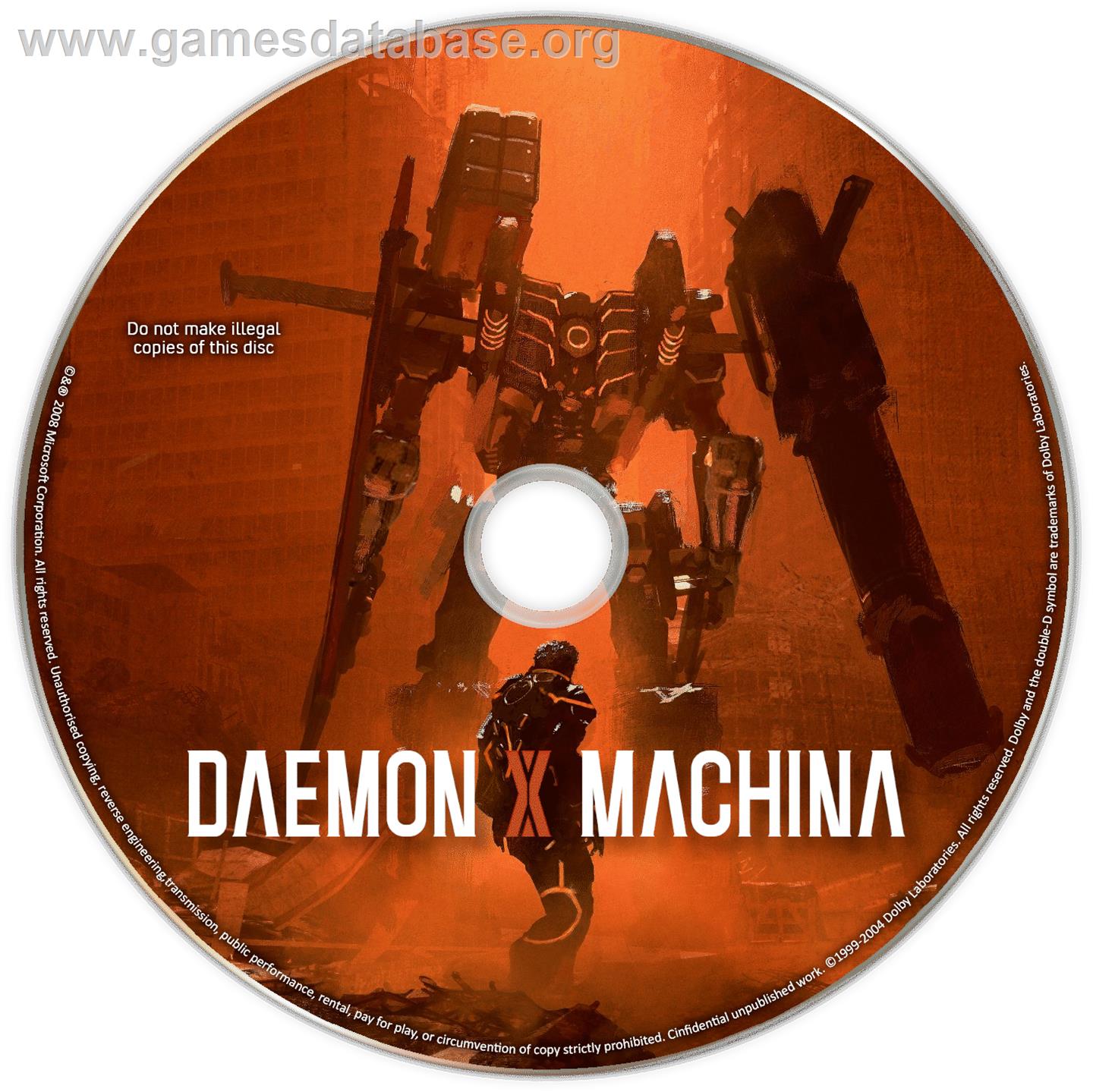 Daemon X Machina - Microsoft Windows - Artwork - Cartridge