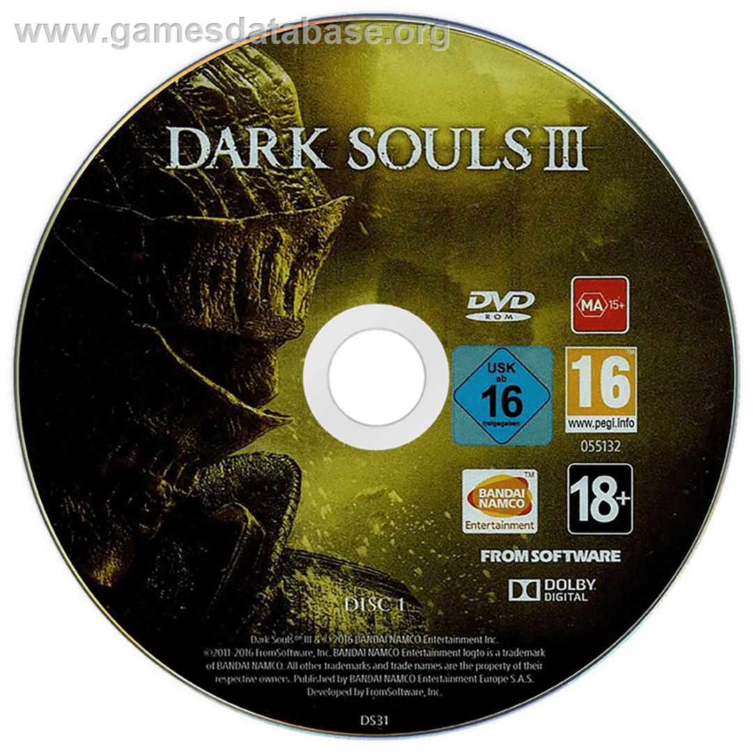 Dark Souls 3 - Microsoft Windows - Artwork - Cartridge