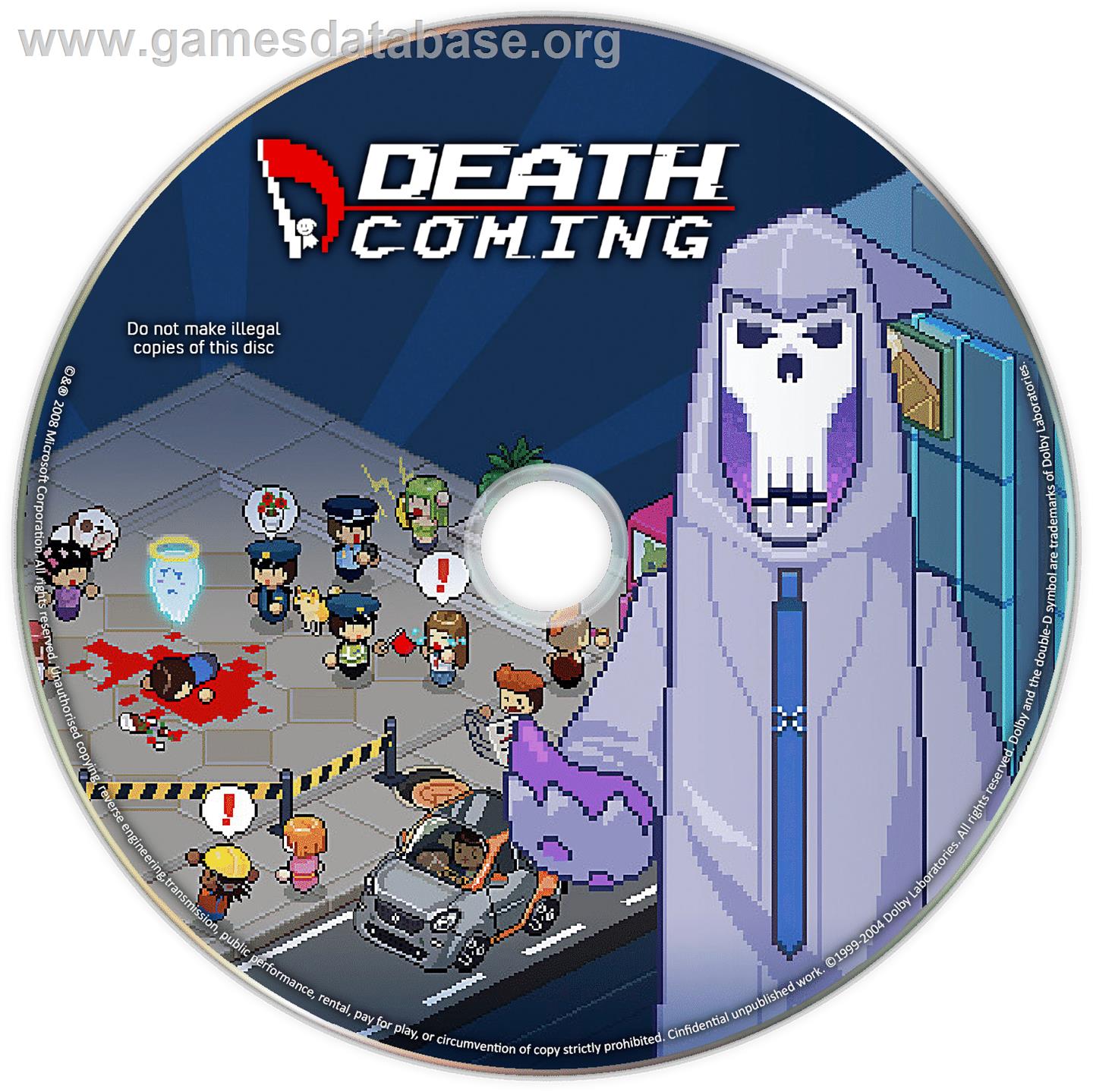 Death Coming - Microsoft Windows - Artwork - Cartridge