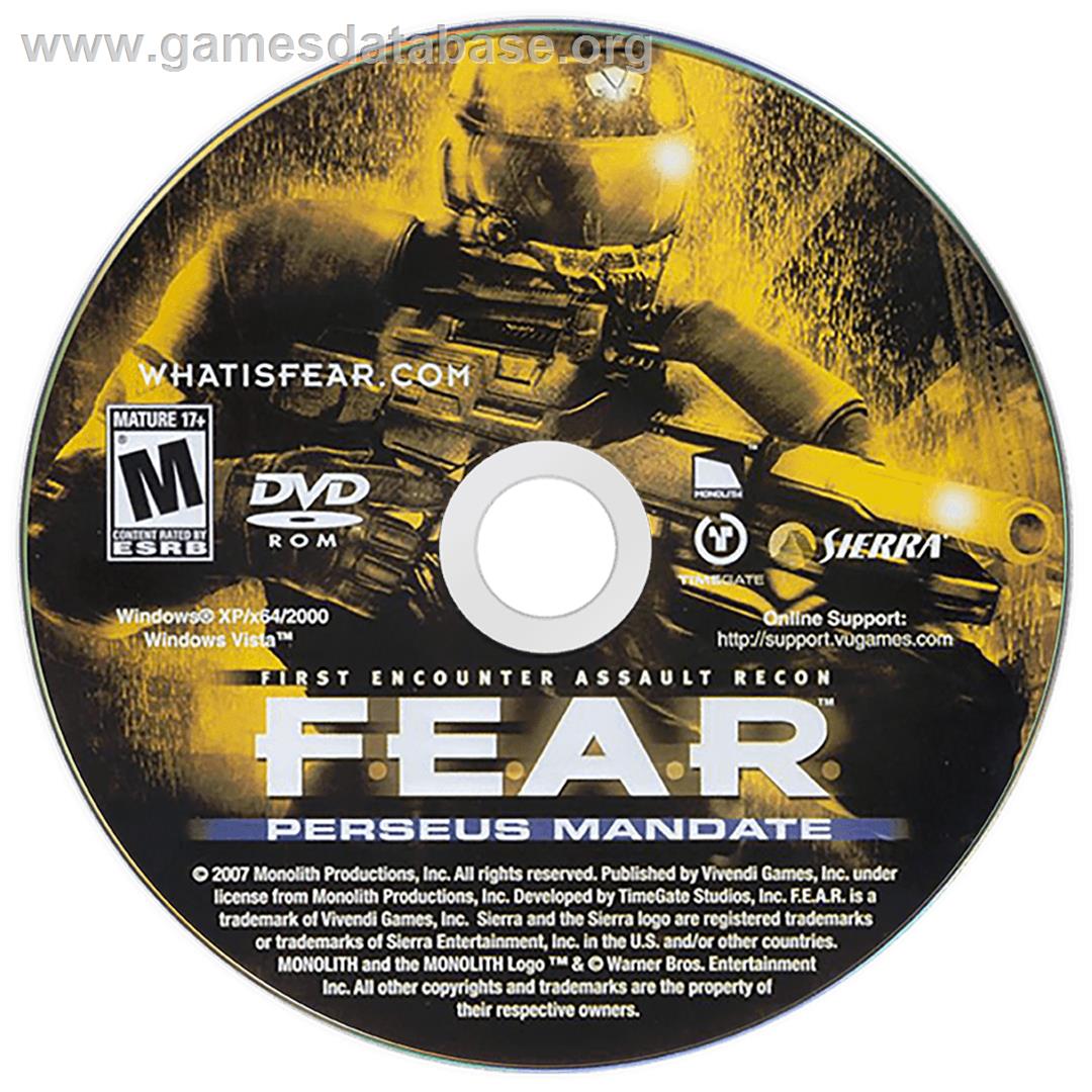 F.E.A.R. - Perseus Mandate - Microsoft Windows - Artwork - Cartridge