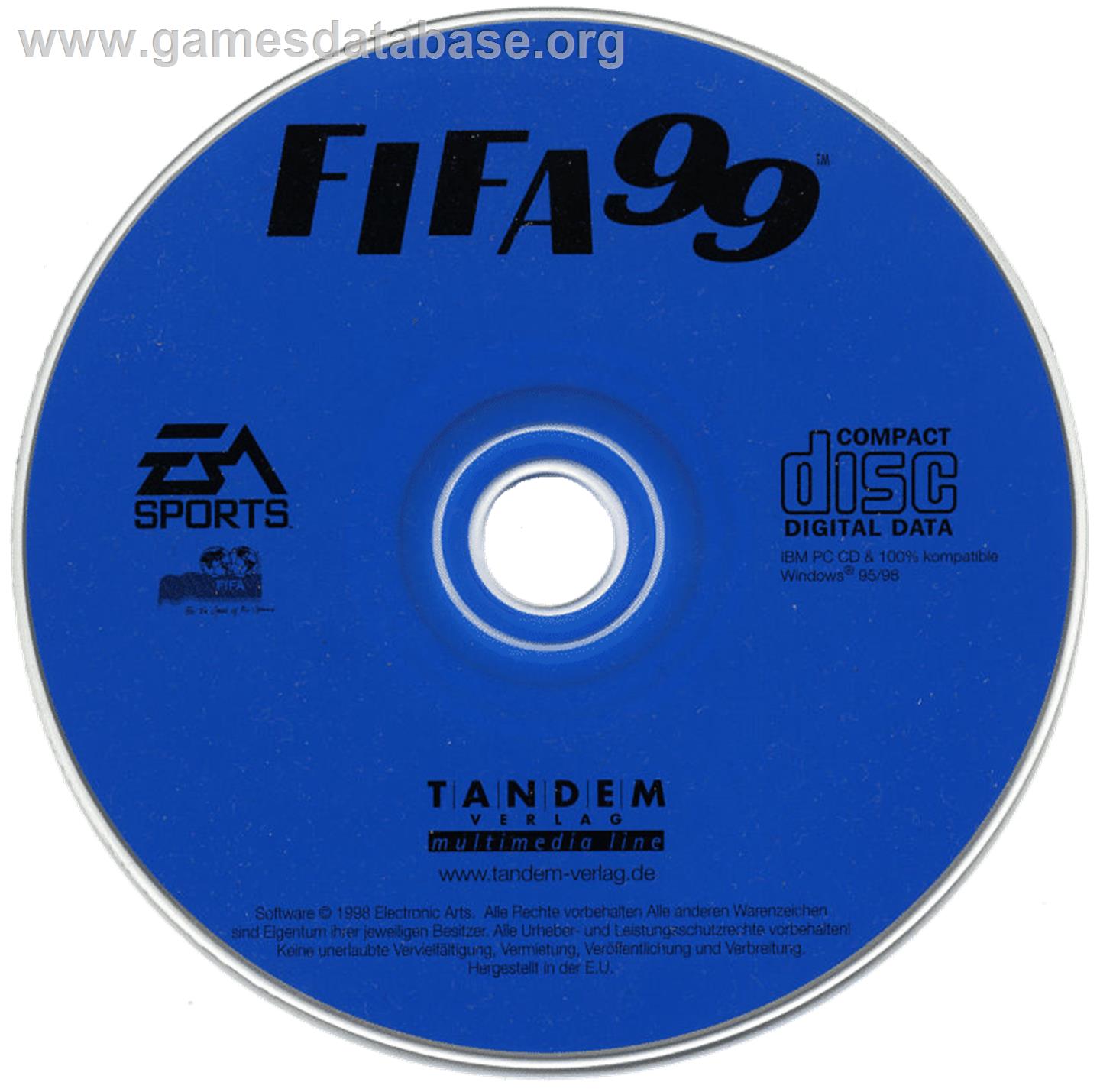 FIFA 99 - Microsoft Windows - Artwork - Cartridge