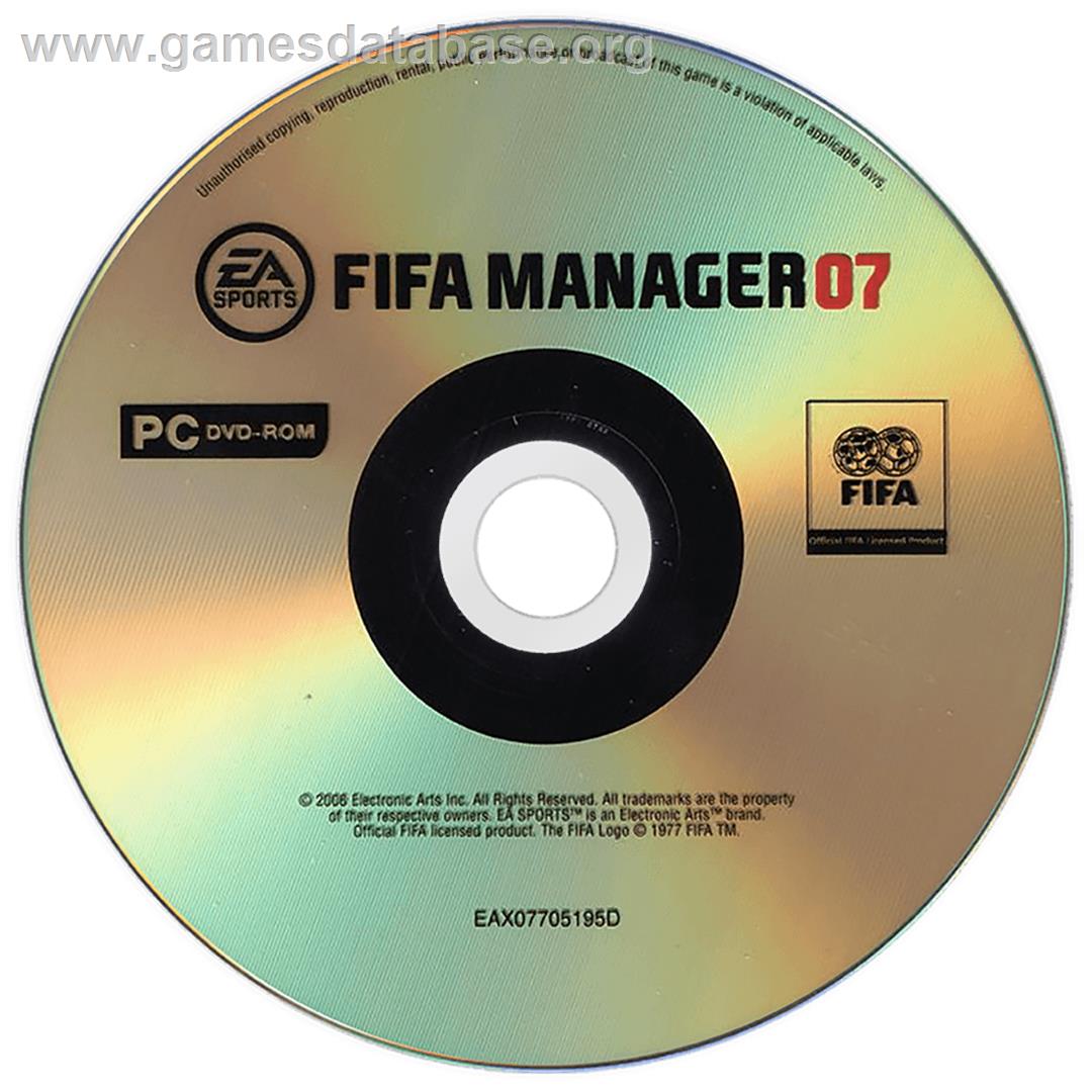 FIFA Manager 07 - Microsoft Windows - Artwork - Cartridge
