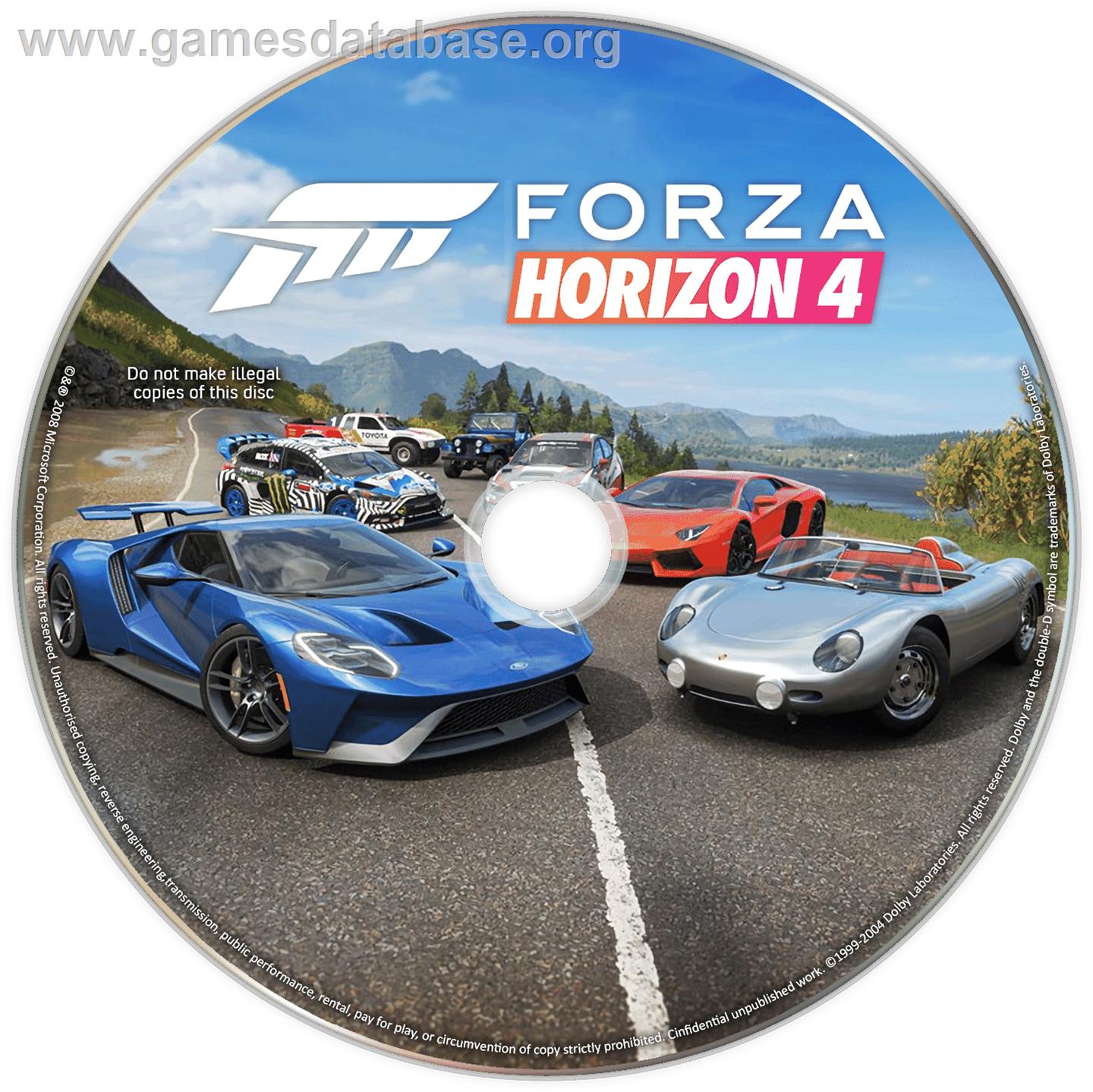Forza Horizon 4 - Microsoft Windows - Artwork - Cartridge