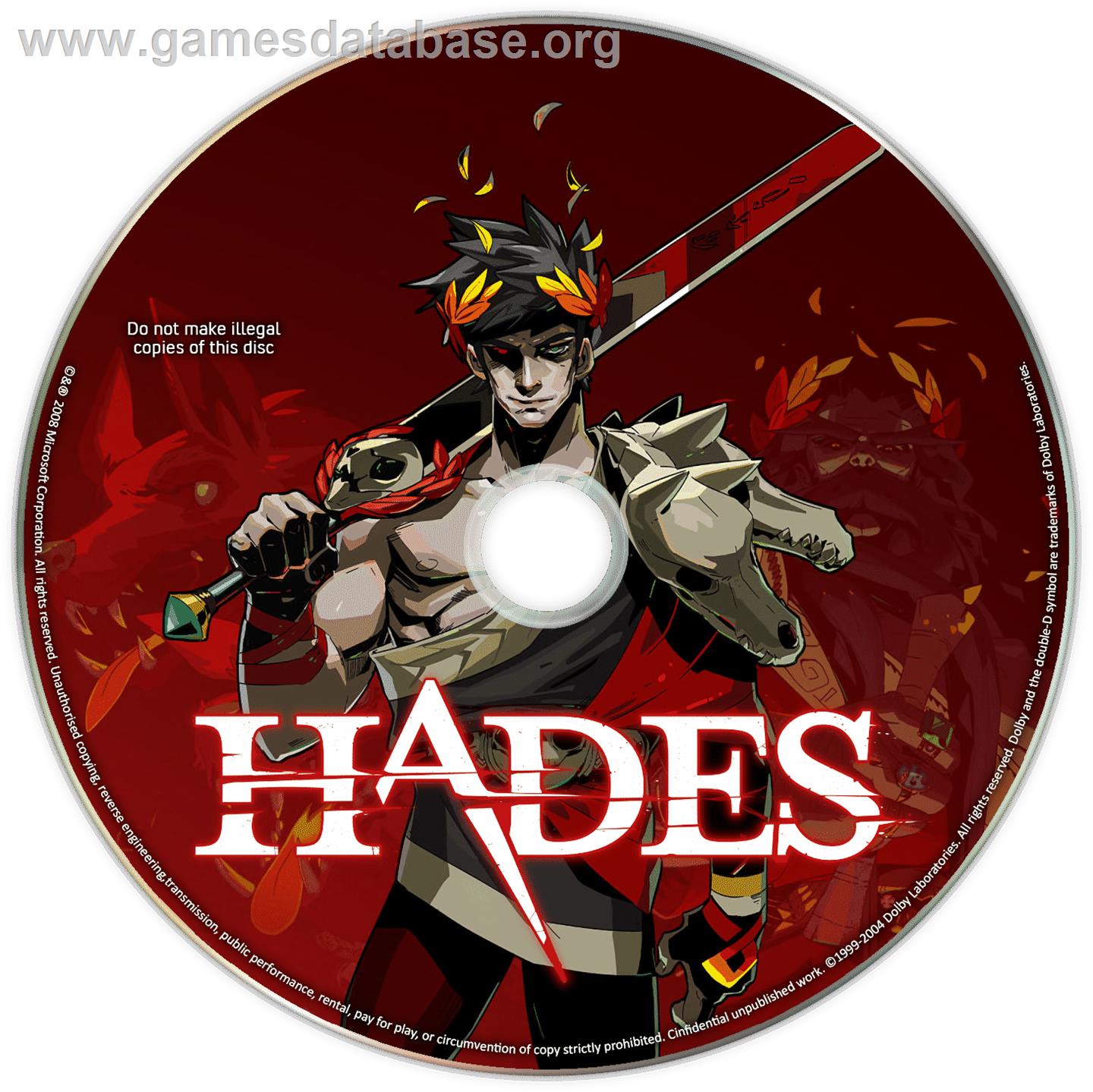 Hades - Microsoft Windows - Artwork - Cartridge