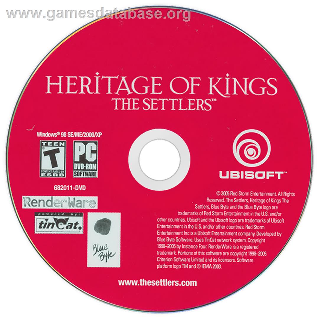 Heritage of Kings - The Settlers - Microsoft Windows - Artwork - Cartridge