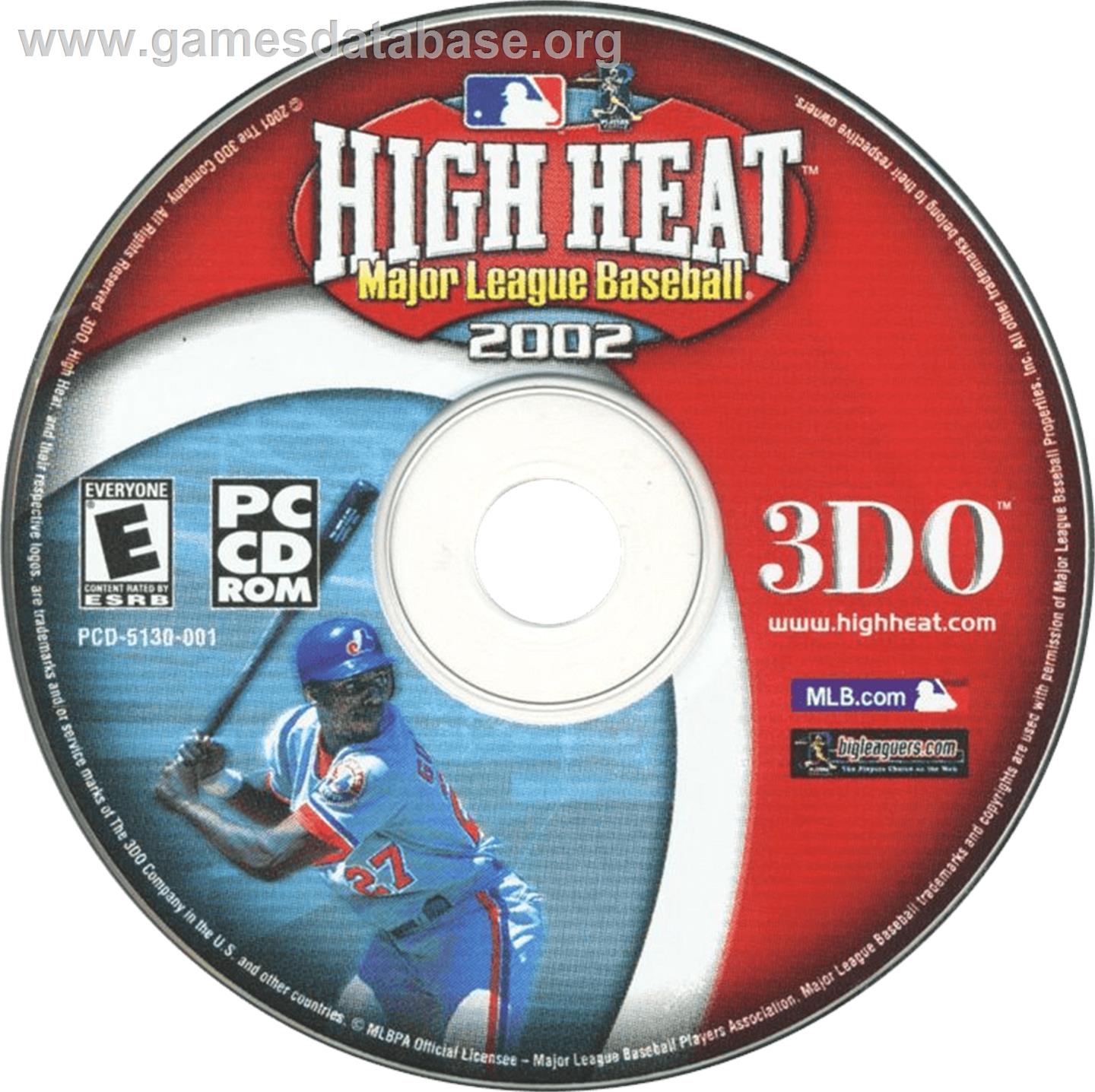 High Heat Major League Baseball 2002 - Microsoft Windows - Artwork - Cartridge