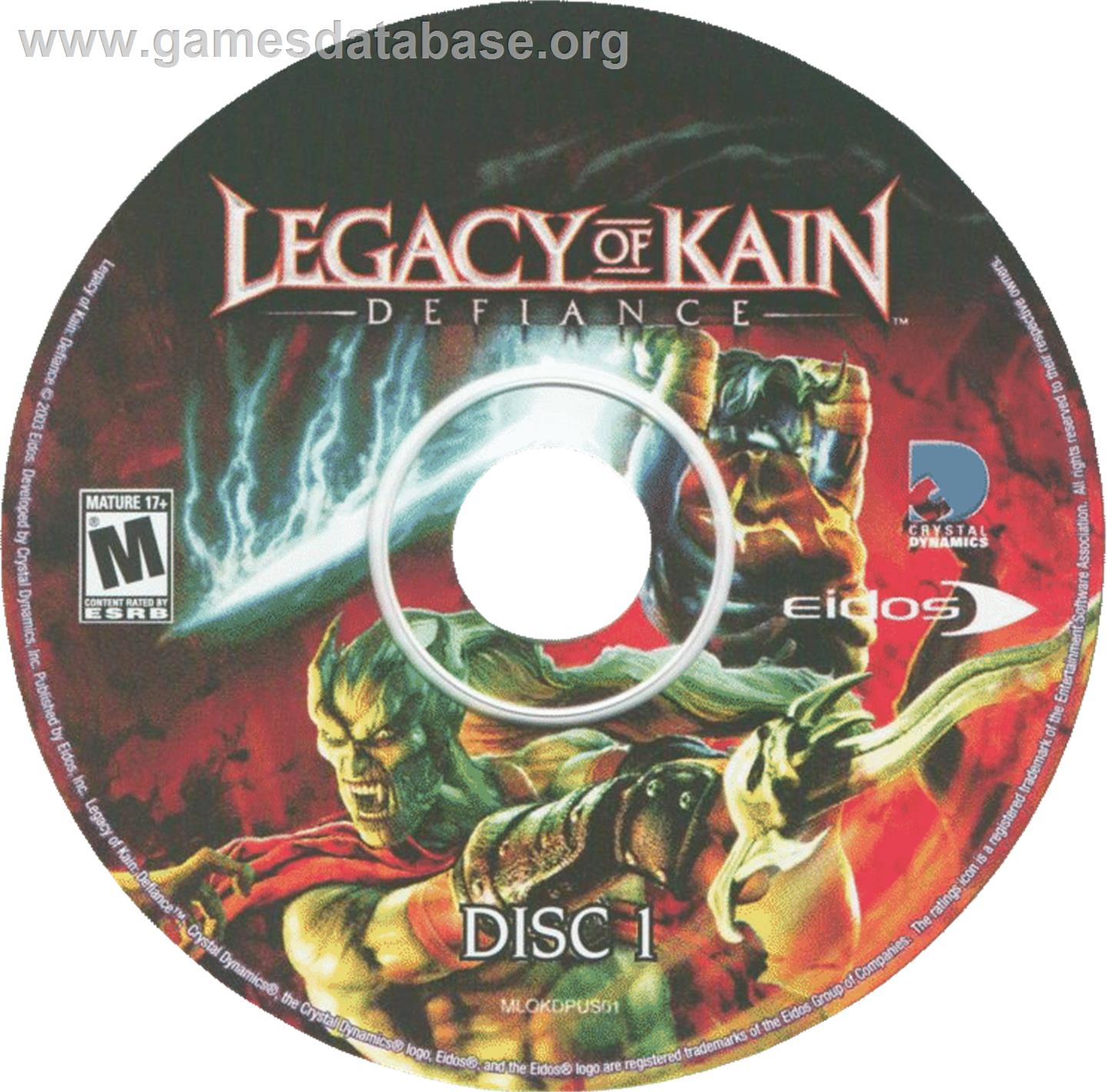 Legacy of Kain - Defiance (Special Edition) - Microsoft Windows - Artwork - Cartridge