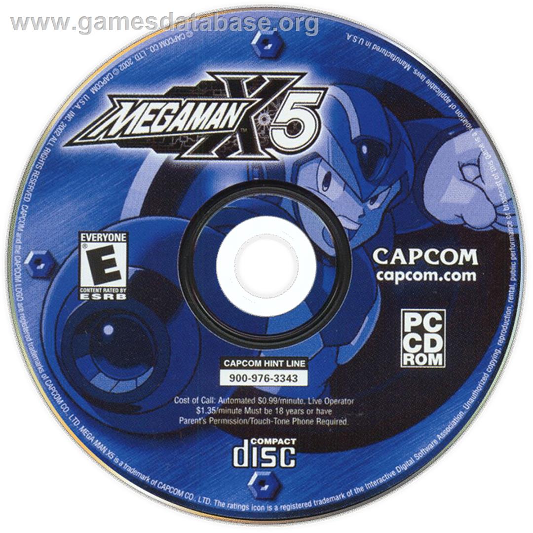 Mega Man X5 - Microsoft Windows - Artwork - Cartridge