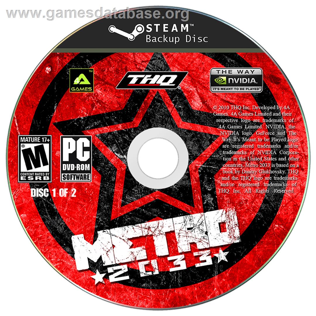 Metro 2033 - Microsoft Windows - Artwork - Cartridge