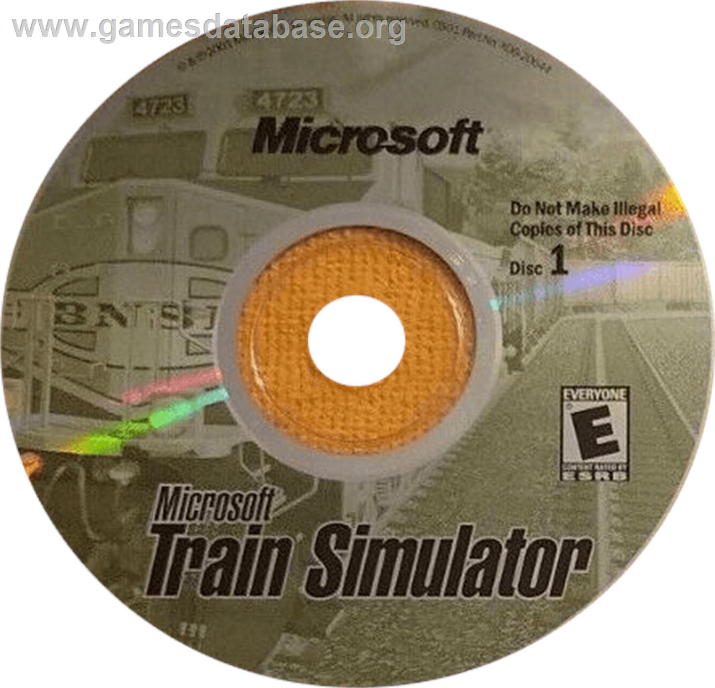 Microsoft Train Simulator - Microsoft Windows - Artwork - Cartridge