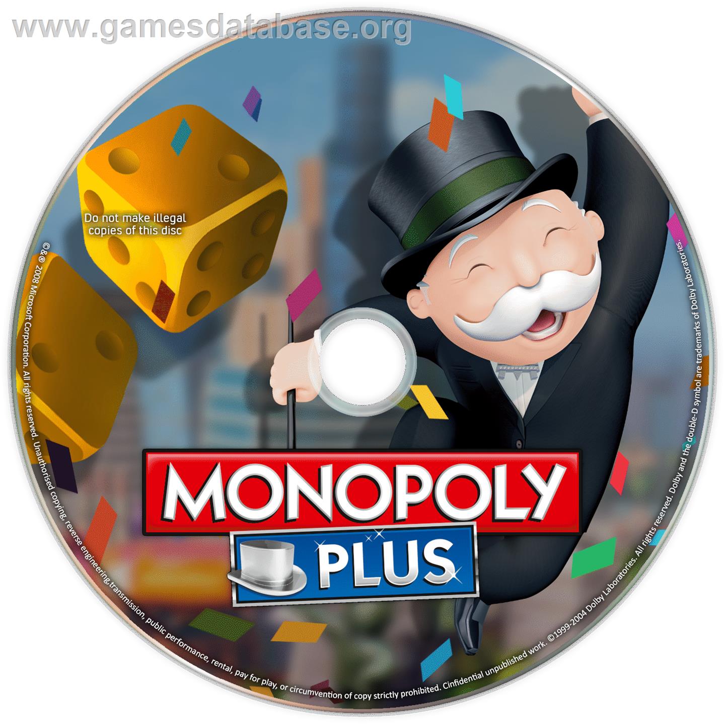 Monopoly Plus - Microsoft Windows - Artwork - Cartridge