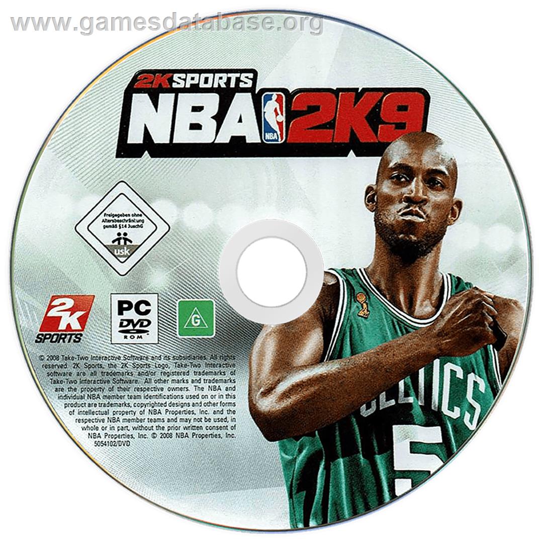 NBA 2K9 - Microsoft Windows - Artwork - Cartridge