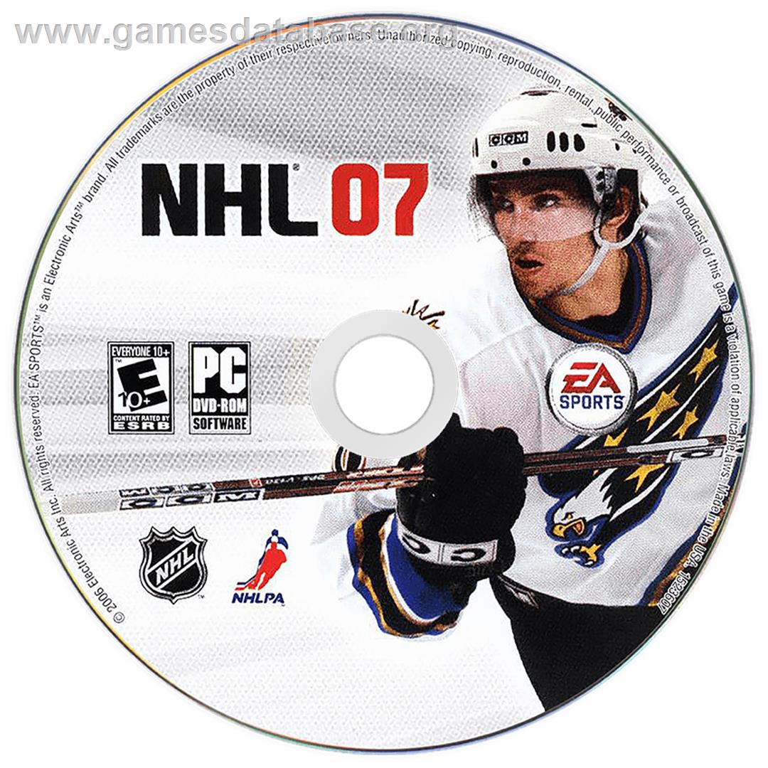NHL 07 - Microsoft Windows - Artwork - Cartridge